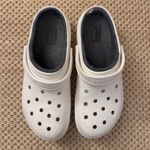 Men’s fuzzy Crocs sz 13